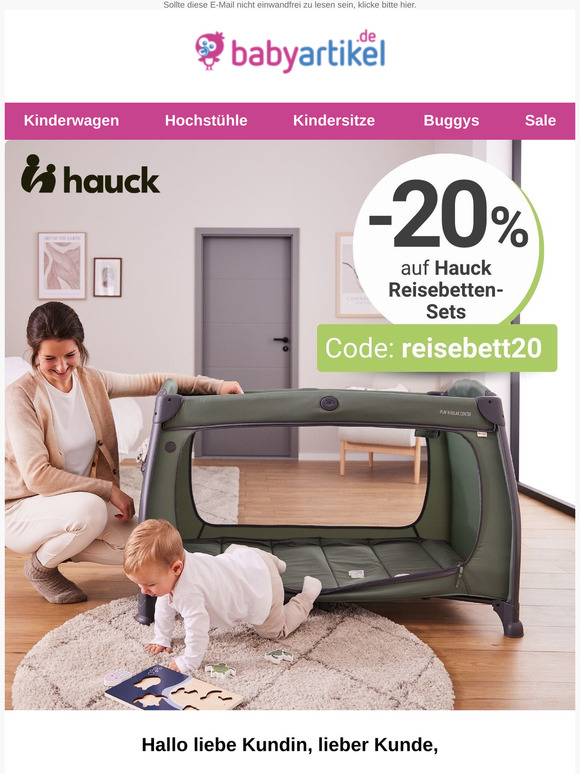 Dein Hauck Reisebett-Set – jetzt 20% günstiger!