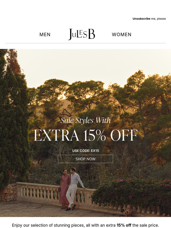 Exclusive: Extra 15% off Select Sale Items