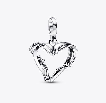 Wire Heart Medallion Charm