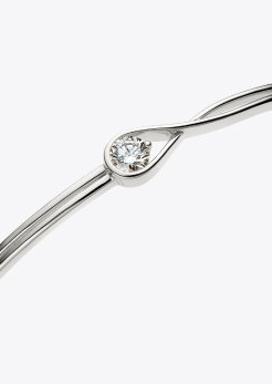 Pandora Infinite 14k White Gold Lab-grown Diamond Bangle