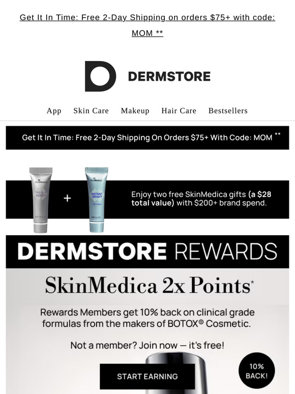 Get 10% back on SkinMedica's 5 star favorites today!