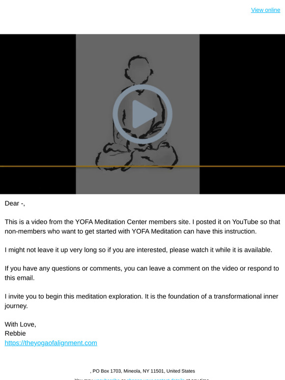 How to start Inner Alignment Meditation