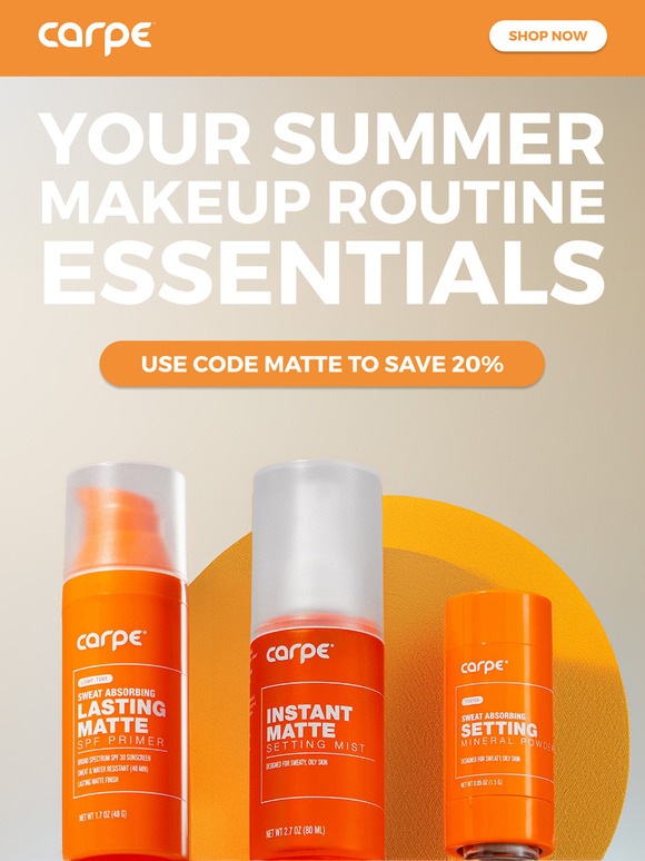 Summer Heat, Meet Shine-Free Cosmetics