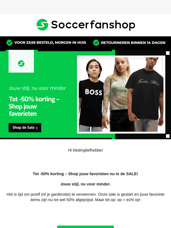 Tot -50% korting – Shop jouw favorieten nu in de SALE!