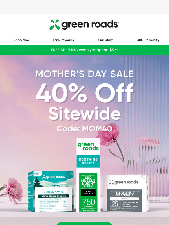 Get 40% Off for Mother’s Day!