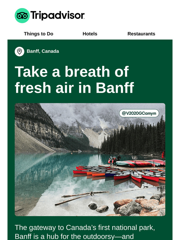 Summer in Banff? Yes, please
