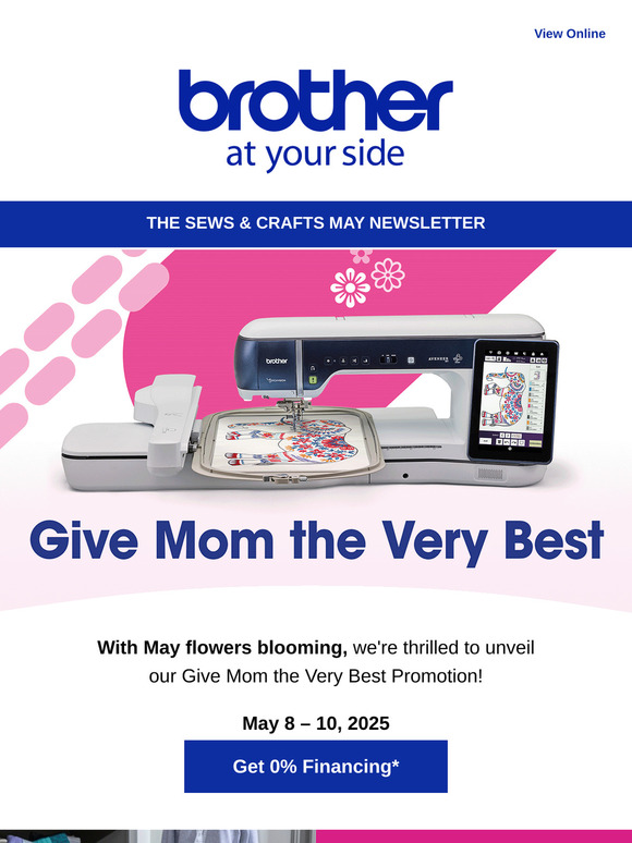 The Brother Sews & Crafts Newsletter - May 2025
