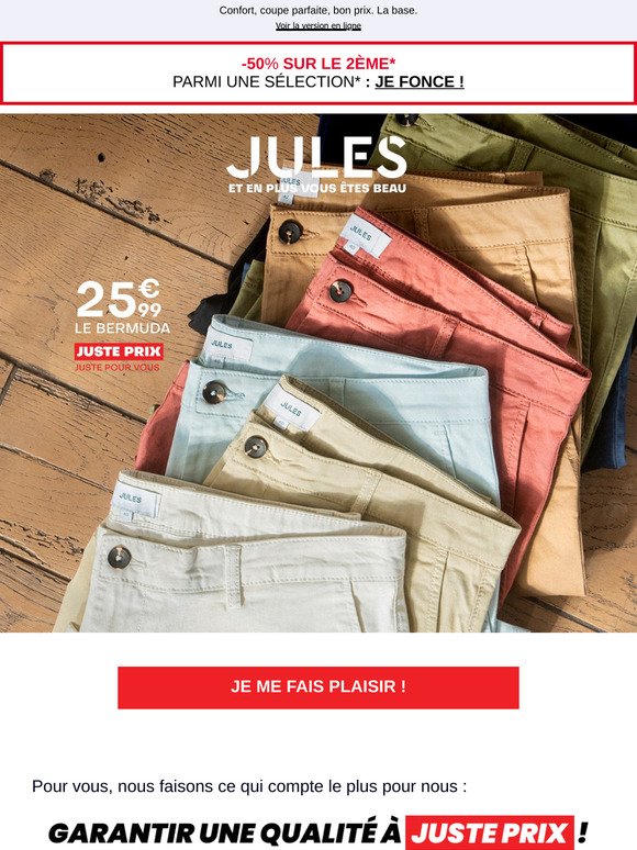 —, le bon bermuda, au juste prix : 25,99€