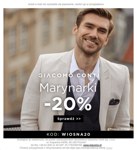 Nadeszła wiosna >> Marynarki -20% 🌺