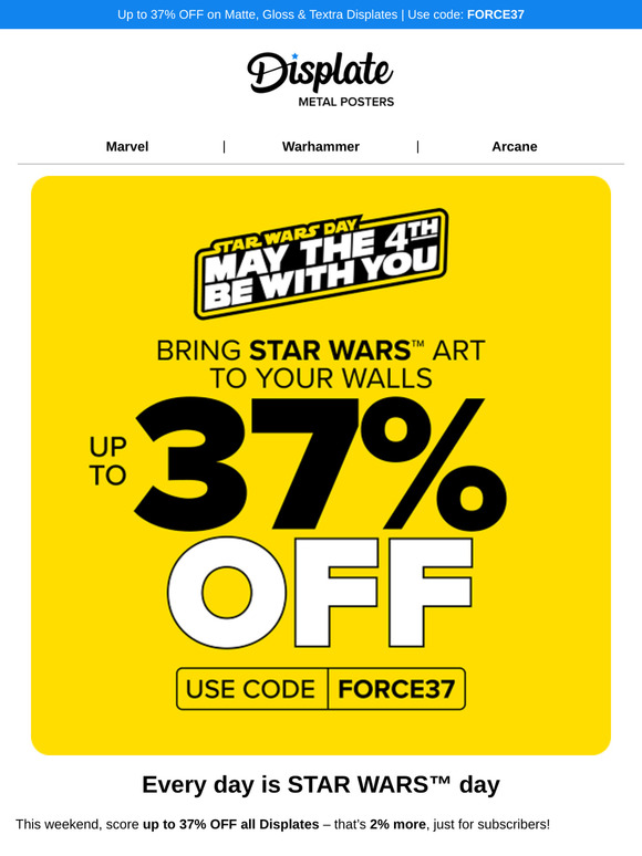 💫 37% OFF: It’s a Galactic Weekend!