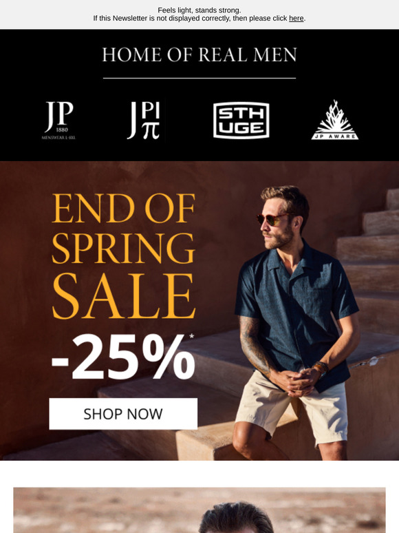 -25% in the End of Spring Sale