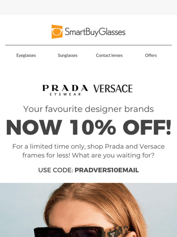 10% off Prada & Versace ✨