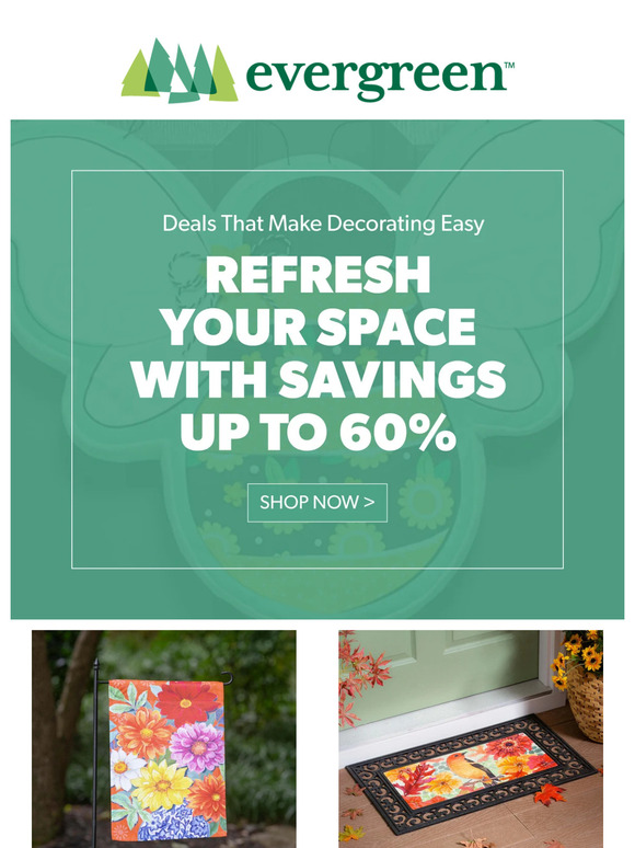 Refresh Your Space with Up to 60% Off