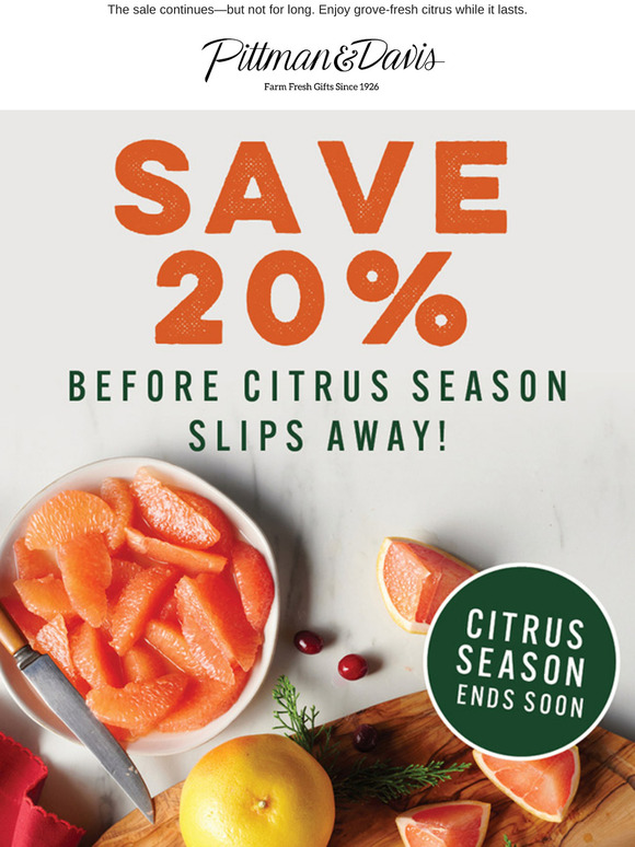 Sunshine in Every Bite—Now 20% Off Before Season Ends!