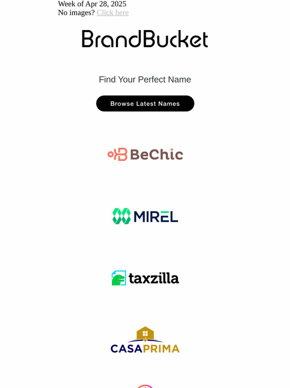 Your Weekly Digest of New Names