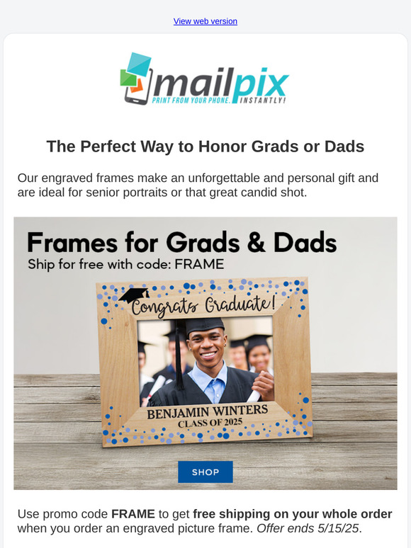 ⌛ Last few days for FREE SHIPPING when you order a frame and use code FRAME