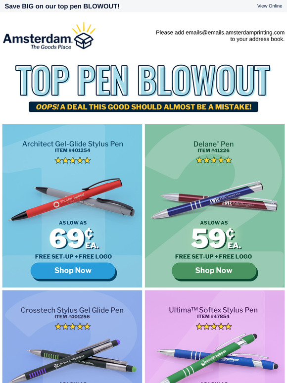 Pen Perfection at Can't-Miss Prices
