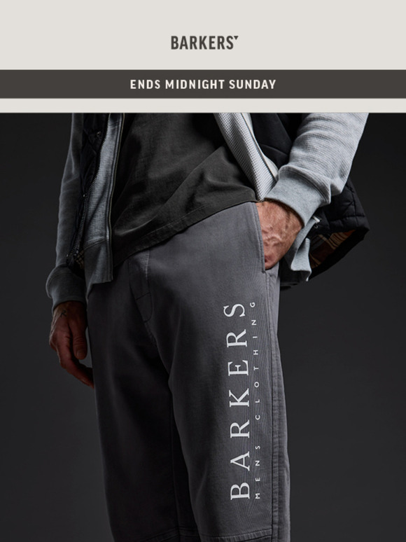 FINAL DAYS: Trackies & Sweats Flash Sale