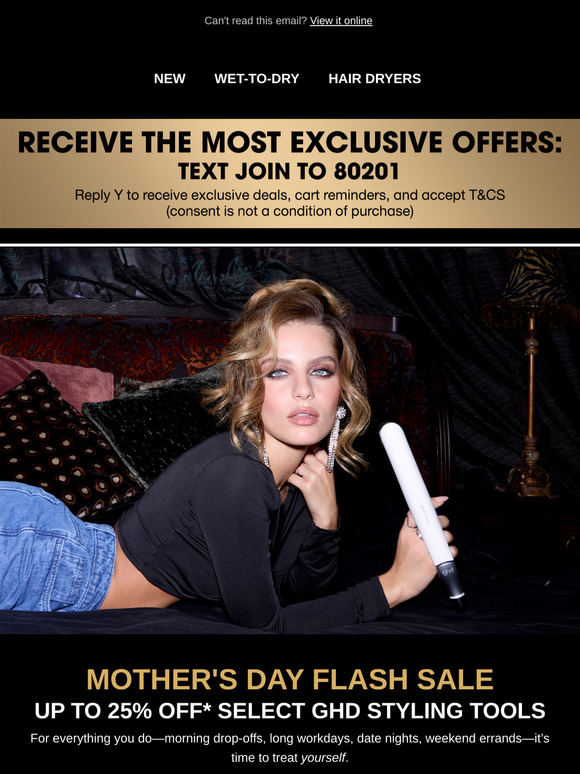 5 Days Only: Up to 25% Off* ghd Styling Tools