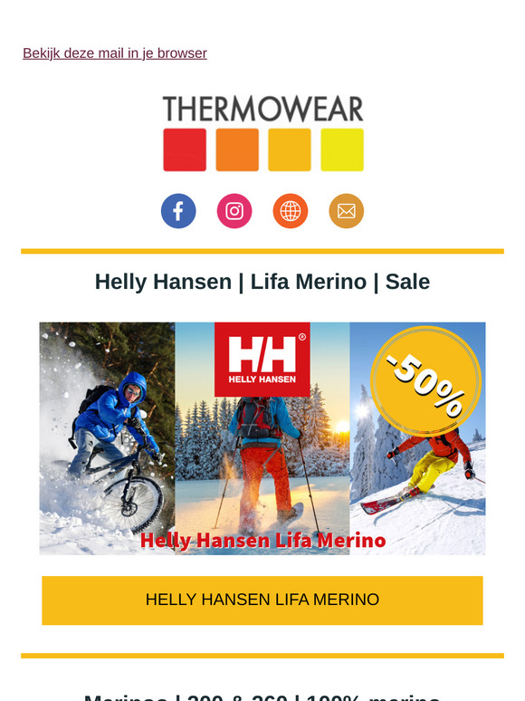 Thermokleding sale: wij maken plaats voor de zomer