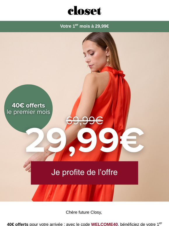 Votre 1er mois à 29,99€