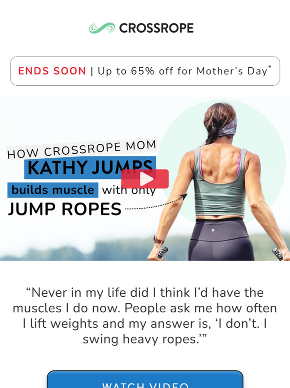 Her secret? Not weights. Just Crossrope.