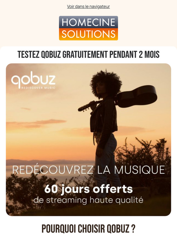 2 mois de musique offerts avec Qobuz !
