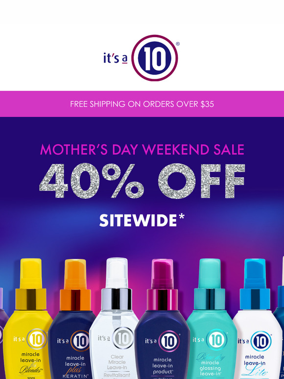 40% off is LIVE! ✨ This weekend only!