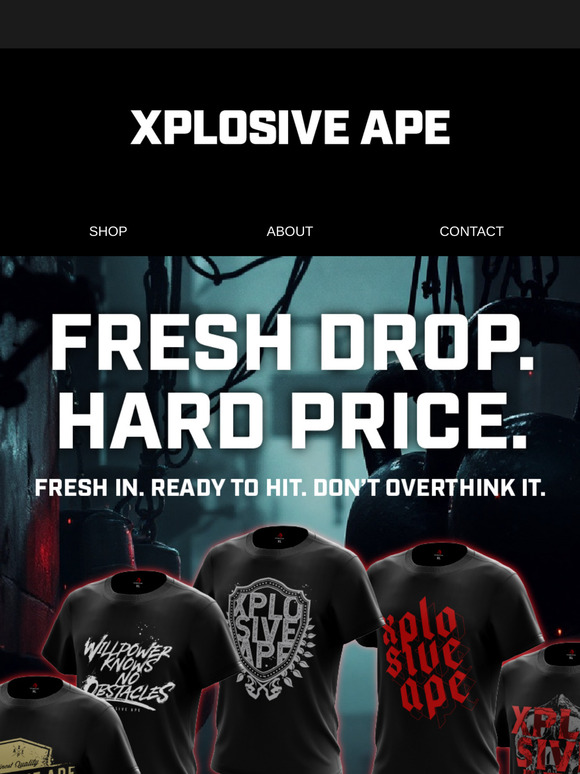 10 New Tees. £9.99. Zero Excuses. 💪🏻