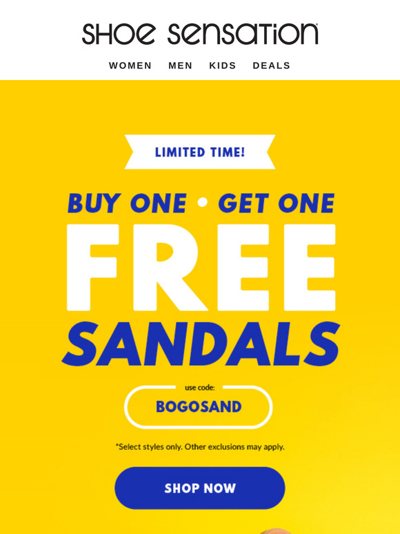 Buy One Get One FREE Sandals!