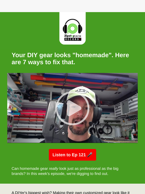 🎤 Ep 121 - Your DIY gear looks "homemade"