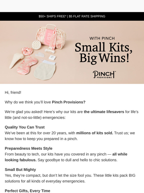 Pinch Provisions: Small Kits, Big Wins!