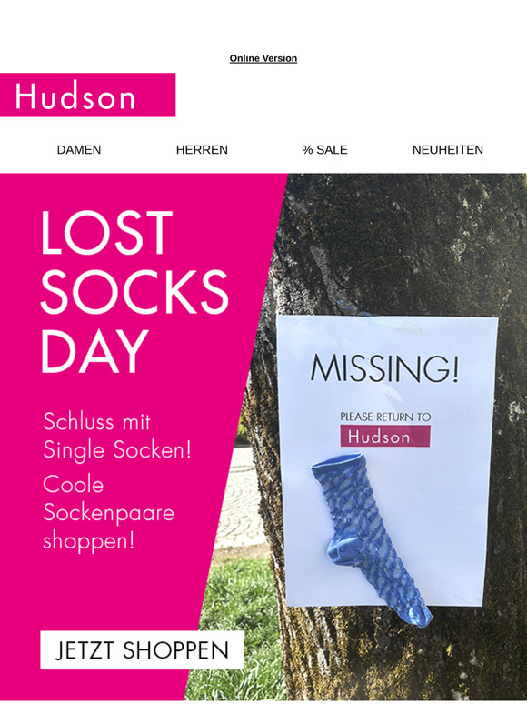 Lost socks day -  Jetzt neue Sockenpaare shoppen!