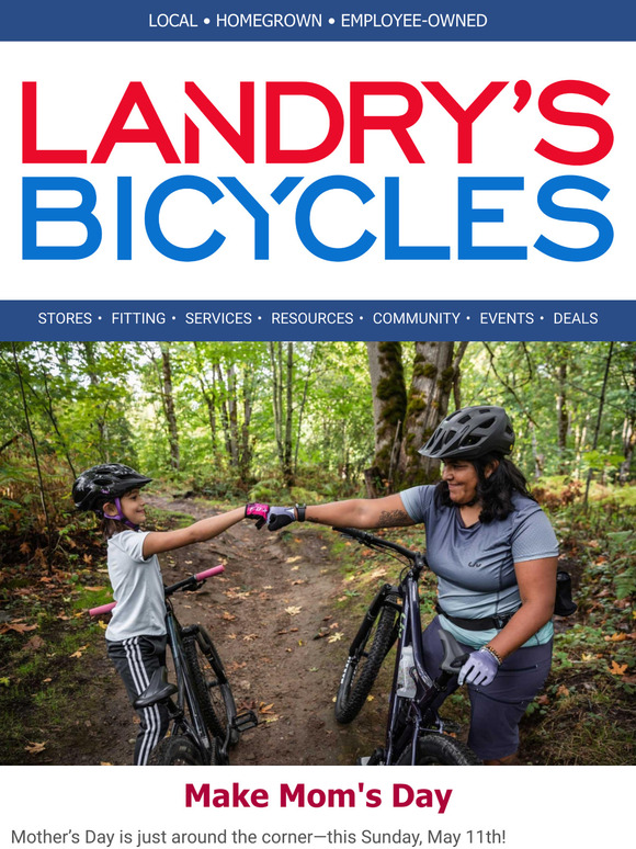 Make Mom’s Day & Celebrate Baystate Bike Month with Landry’s
