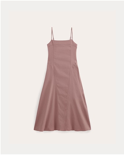 [Image]The Seamed Dress in Stretch Linen | Rose Dusk