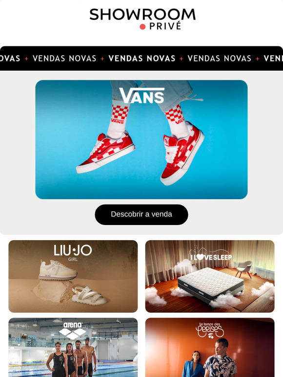 VANS, EMPORIO ARMANI, LIU JO e 9 novas vendas online hoje