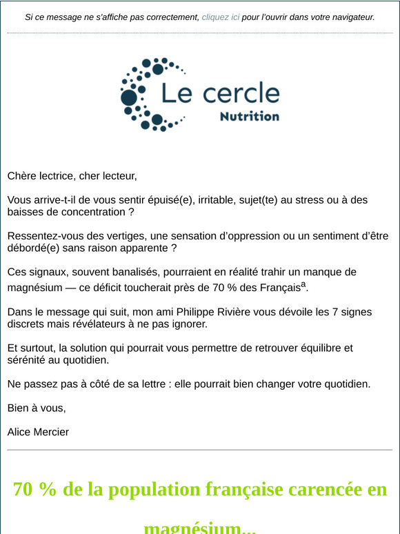 Vous manquez de magnésium ? Voici 7 signes qui ne trompent pas