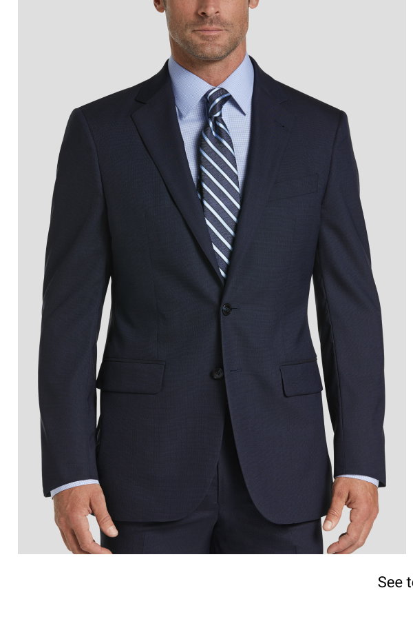 Blue Tic Joseph Abboud Suit Separate Jacket