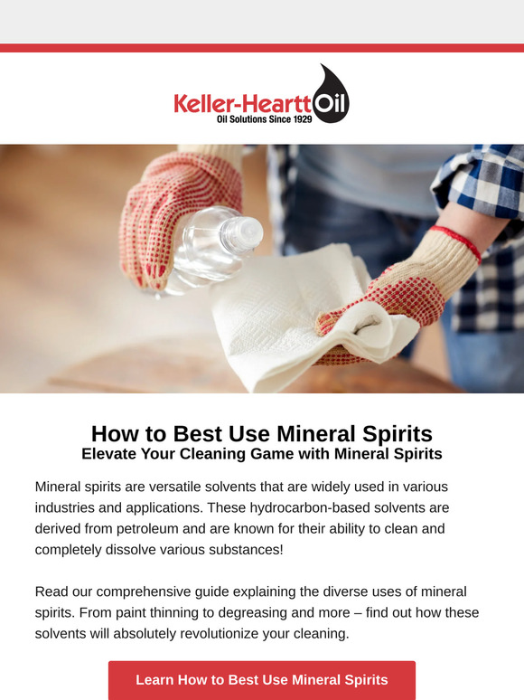 Elevate Your Cleaning with Mineral Spirits