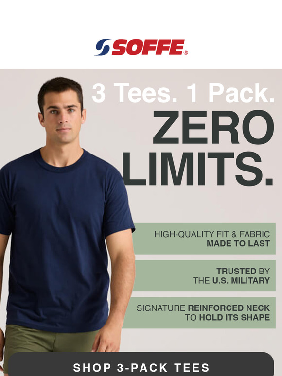 Our Most Popular Tees, Now in Packs of 3