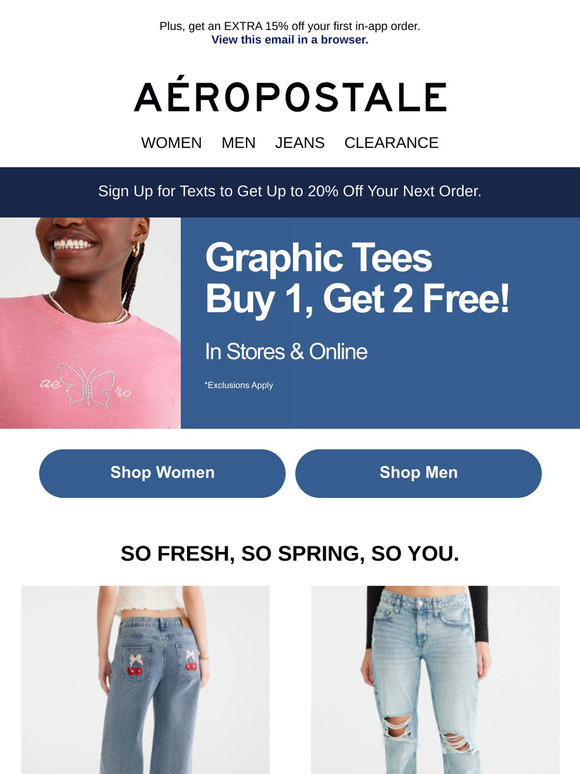 Buy 1 tee, get 2 FREE. Add to cart rn 🛒