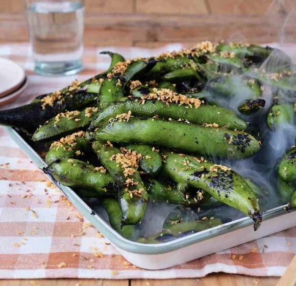 Fèves grillées au barbecue