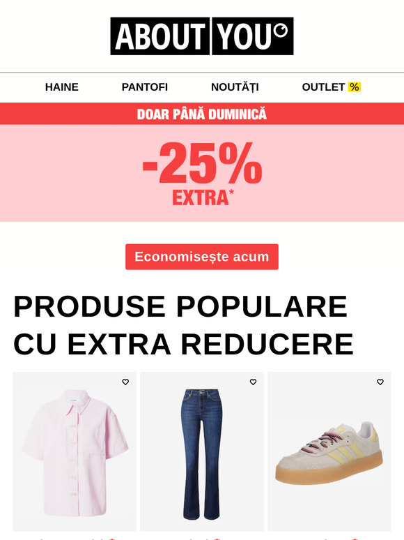 Reduceri de -25% EXTRA!