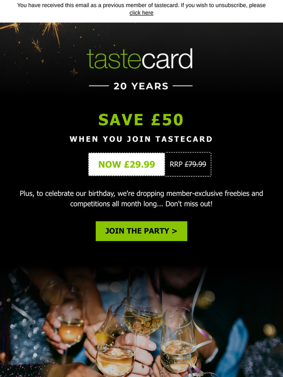 It's our birthday! We're giving you £50 OFF