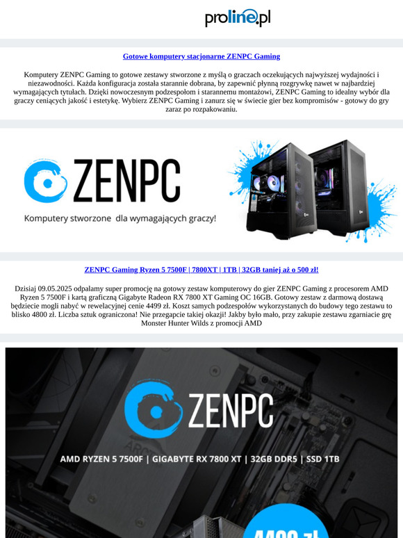 -500 zł na ZENPC Gaming