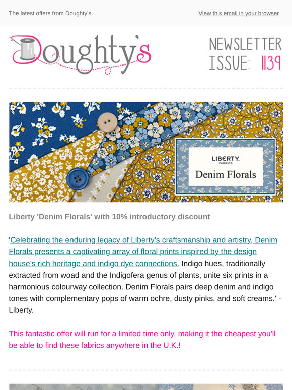 Liberty 'Denim Florals' + Andover Roadshow.