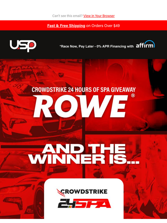 SPA 24 Hour Trip Giveaway - The Winner Is...