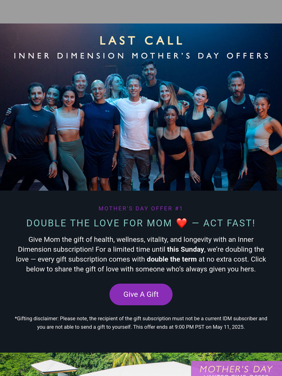 FINAL Chance - Mother's Day Offers Ending Soon!