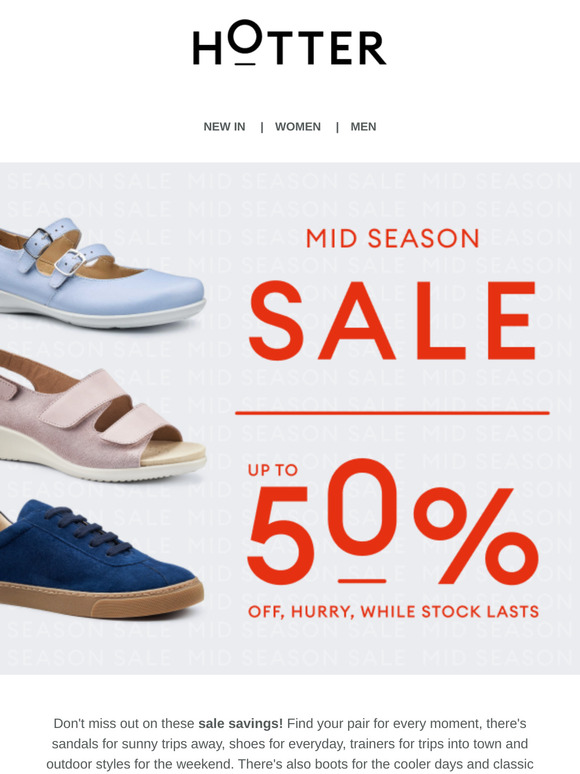 Save on shoes for every moment | Up to 50% off