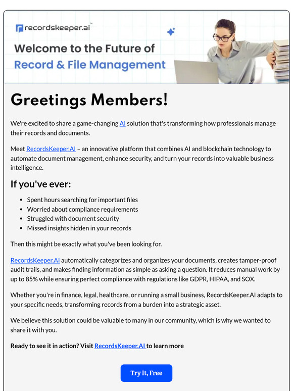 🚀Record Keeping with AI for all your document chaos
